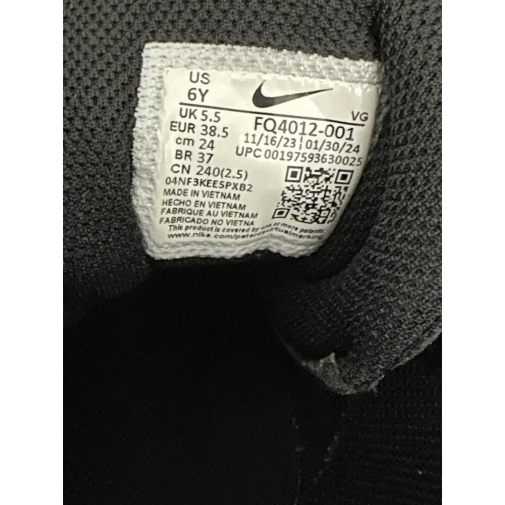 Nike Alpha Fastflex Shoes Kids Size 6Y Black Football Cleats FQ4012-001